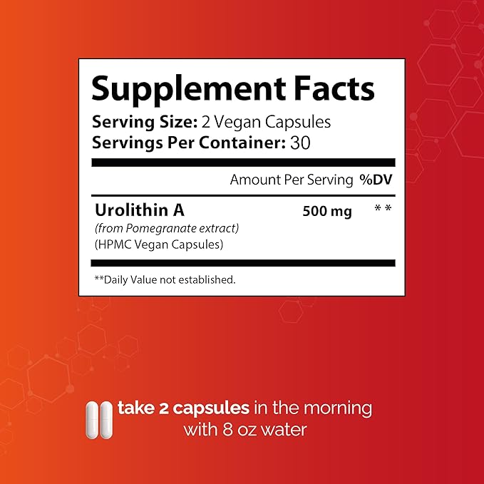 Urolithin A Supplement Advance Support Capsule 60 Capsules 30-Day Supply Proudly USA Company