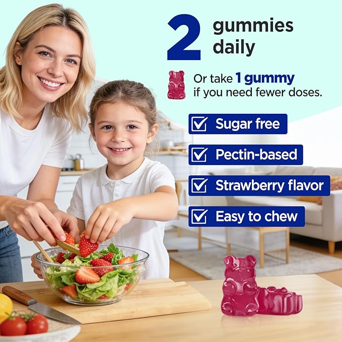 Zinc Gummies - Zinc Picolinate 50mg Sugar Free Highly Absorbable Zinc Picolinate Supplement for Kids &amp Adults Support Growth Immune Function Skin Health 60 Gummies
