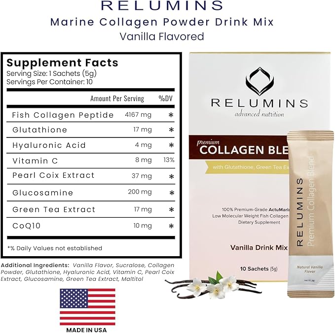 Relumins Premium Gift Glow Set – Collagen Blueberry Glutathione 1000mg &amp Vitamin C with Rose Hips – 3-in-1 Beauty &amp Wellness Kit for Daily Hydration Skin Vitality and Overall Support