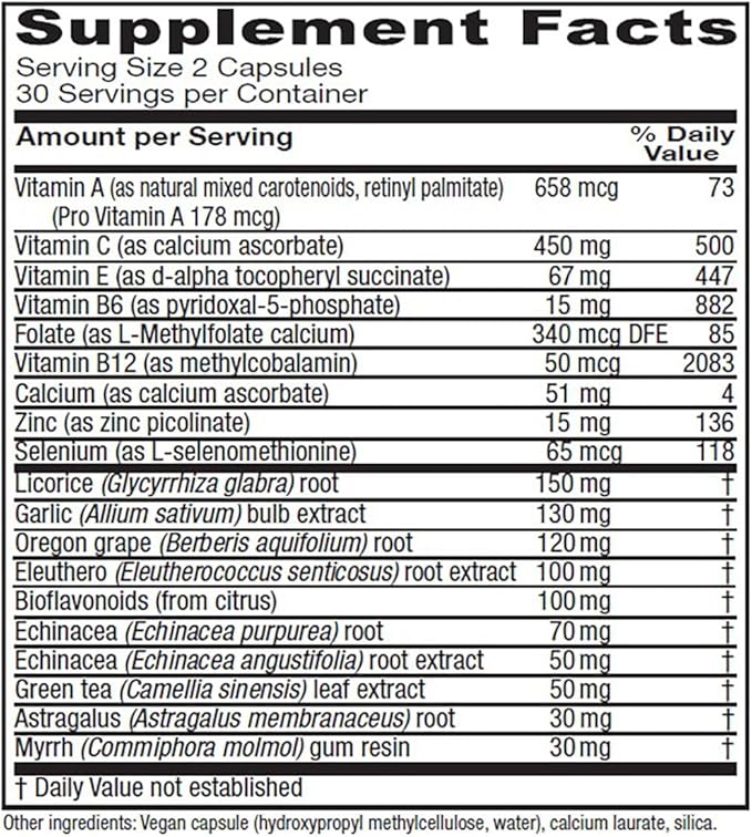 Vitanica Immune Symmetry Immune Support Vegan 60 Capsules