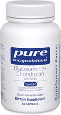 Pure Encapsulations Glucosamine Chondroitin with MSM - Supports Joint Health &amp Normal Cartilage Formation* - Maintains Enzyme Activity - Gluten-Free &amp Non-GMO - 60 Capsules