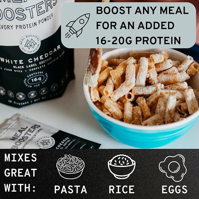 Savory White Cheddar Protein Powder – 16g High Protein Meal Enhancer for Cooking – Keto Friendly Gut &amp Joint Support – Collagen Peptides