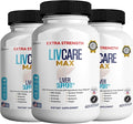 Livcare Max Liver Support Supplement Extra Strength 60 Veggie Capsules 30 Day Supply with Milk Thistle Beetroot Artichoke (3)