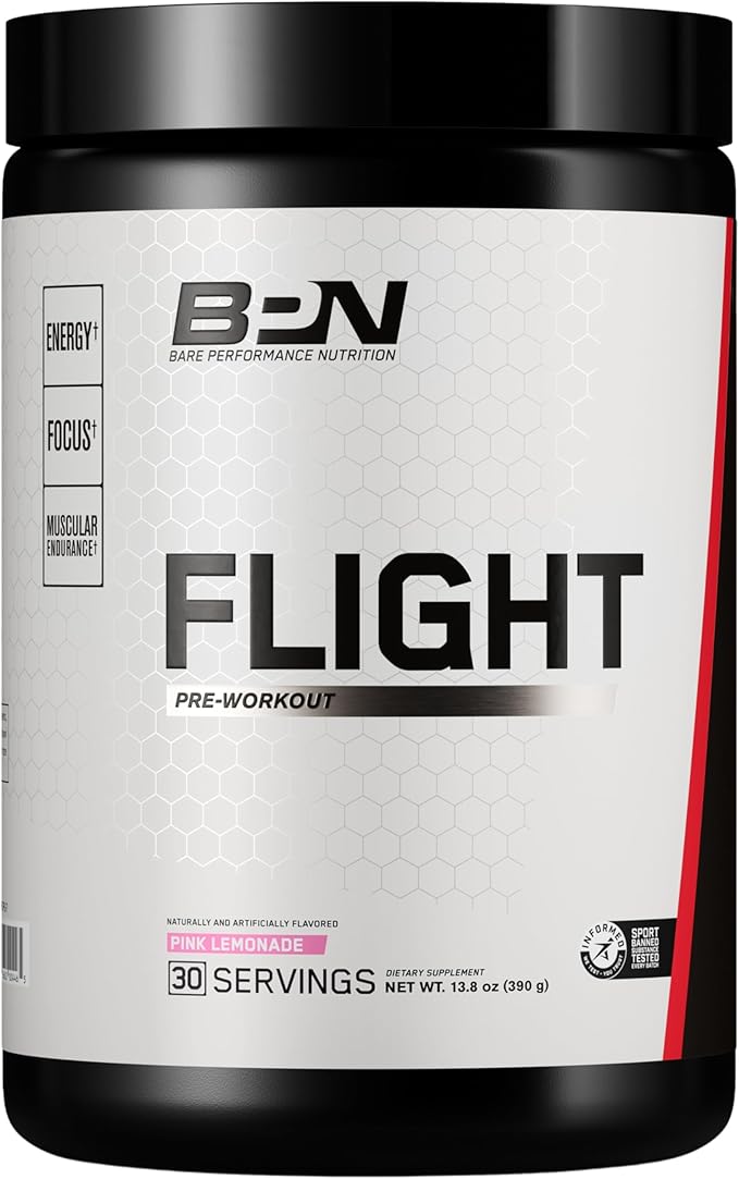 BARE PERFORMANCE NUTRITION BPN Whey Protein &amp Flight Pink Lemonade Bundle