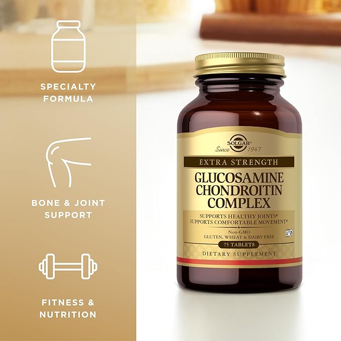 Solgar – Extra Strength Glucosamine Chondroitin Complex 75 Tablets