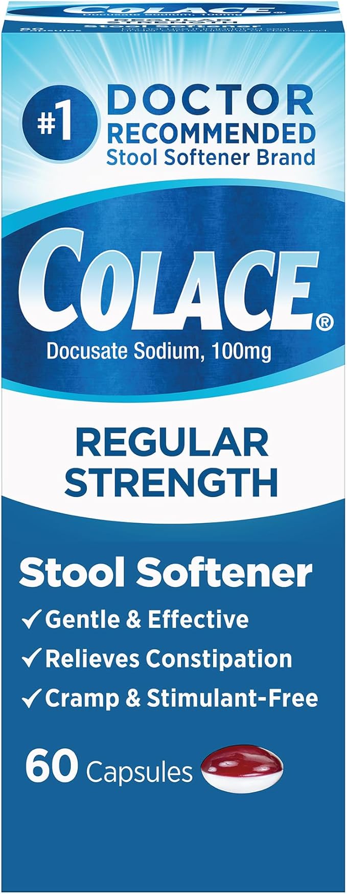 Feosol Complete Iron Supplement 30 Count and Colace Stool Softener 60 Count Bundle