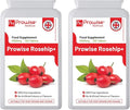 Rosehip Health+ (Pack of 2) 5000mg 120 Tablets - UK Manufactured GMP Guaranteed Quality - Suitable for Vegetarians &amp Vegans by Prowise Healthcare