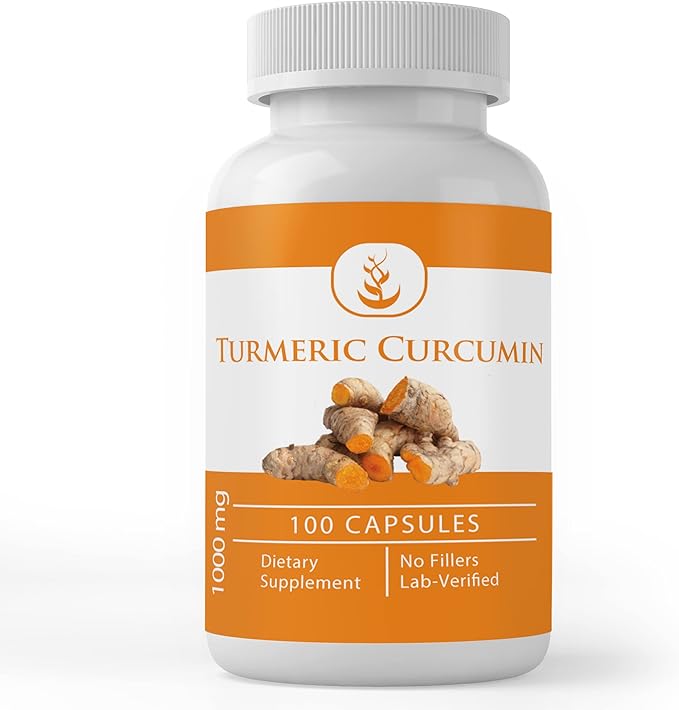 PURE ORIGINAL INGREDIENTS Cayenne Pepper &amp Turmeric Curcumin Capsules Bundle (100 Capsules Each) No Additives or Fillers Lab Verified