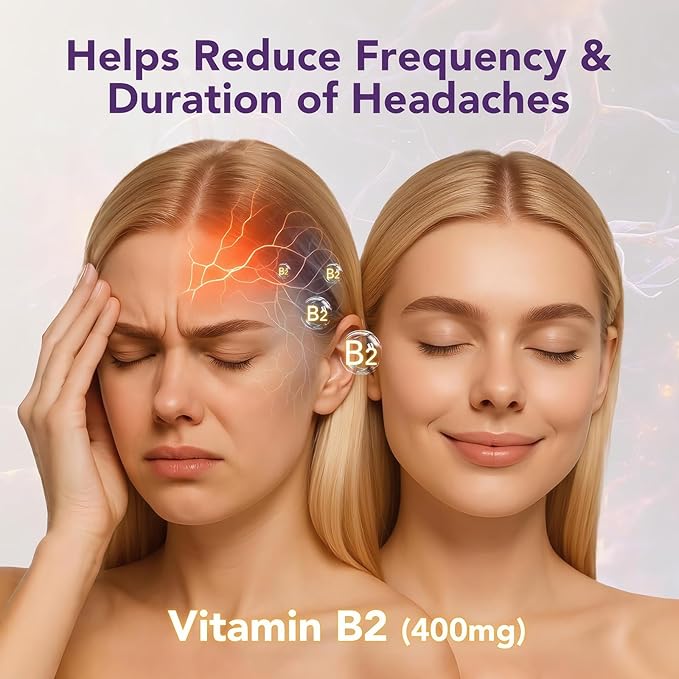 Vitamin B2 Gummies 400mg | Riboflavin 400mg with CoQ10 150mg Magnesium 200mg | B2 Vitamin 400mg for Kids &amp Adults Nervous System &amp Skin Health | 60 Vegan Chewables | Lemon（Pack 2