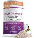 VITASEI Hydrolyzed Collagen Peptides Powder with Resveratrol &amp Vitamin C – Hair Skin &amp Joint Support with Hyaluronic Acid – Colágeno Hidrolizado for Women &amp Men – Coconut Flavor 16 oz (3