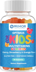 Kids 11 Vitamins &amp Minerals Gummies for Overall Health and Immune Support -Delicious Flavor – Vegetarian – Gluten Free – 100% Natural - Ages 2+ Made in USA- 90 Gummies