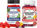 Lunakai USA Made Creatine &amp Shilajit Gummies Bundle – Recovery &amp Wellness Support – 60 Non-GMO Gummies Each