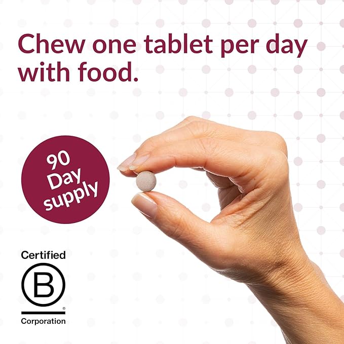 Bariatric Advantage Chewable Ultra Solo with Iron - Once-Per-Day Daily Multivitamin - for Bariatric Patients - with Thiamin Vitamin A &amp More - Gluten Free - Citrus - 90 Tablets