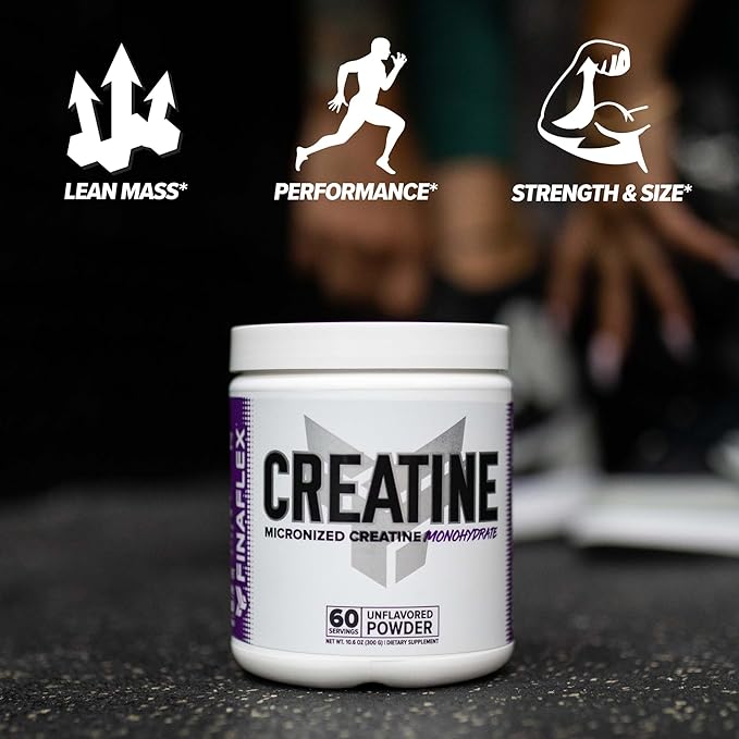 FINAFLEX PURE CREATINE Unflavored - 500G - Promotes Muscular Strength Size &amp Performance - 100% Pure Micronized Creatine Monohydrate - NSF Certified - 100 Servings