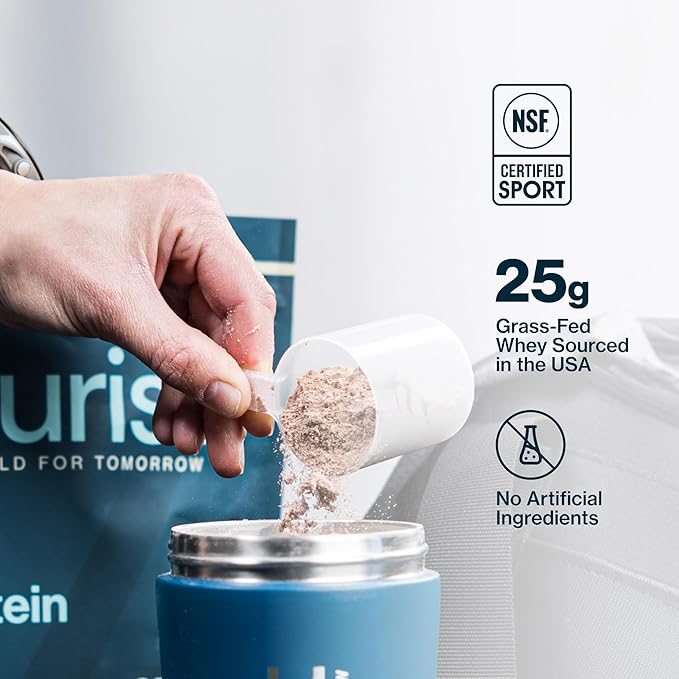 PURIST REP Whey Protein Powder Premium Milk Chocolate Grassfed IsolateWorkout Recovery Keto Friendly Clean Nutrition Meal Replacement Promotes Lean Muscle Sugar and Gluten-Free Women Men 2 Lb