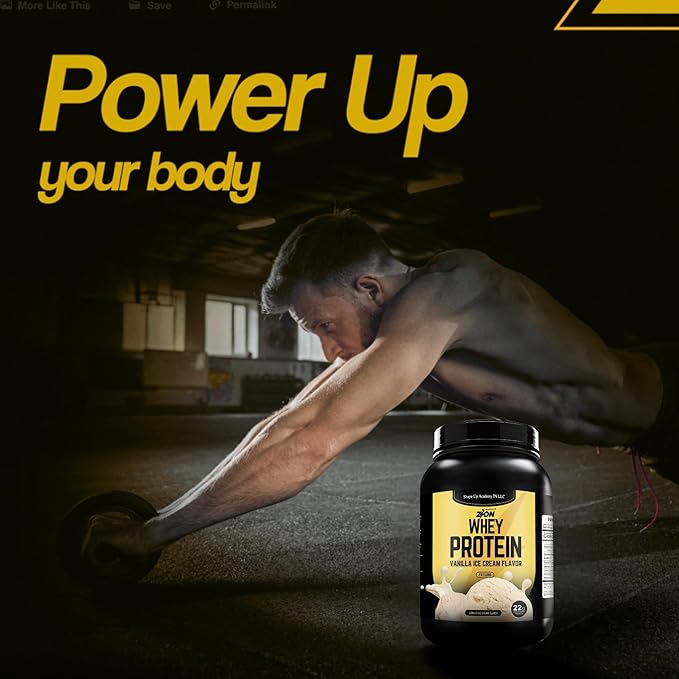 Zion WHEY Protein Powder Vanilla Ice Cream 1Pound High Impact 100% Pure Whey by McDuffie 5. Perfect for Muscle Recovery Strength &amp Weight Loss
