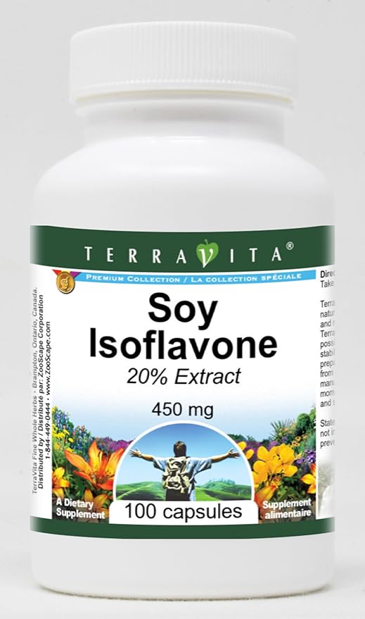 Soy Isoflavone 20% - 450 mg (100 Capsules ZIN: 521420) - 3 Pack