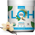 ALOHA Organic Plant Based Protein Powder Stevia Free Vanilla 19.6 oz 15 Servings PACKAGING MAY VARY