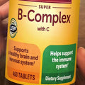 Nature_Mades Super B Complex with C Tablets (460 Count. Value Pack) high Potency b Complex Energy Support Tablets Daily Wellness Support Plus Blend