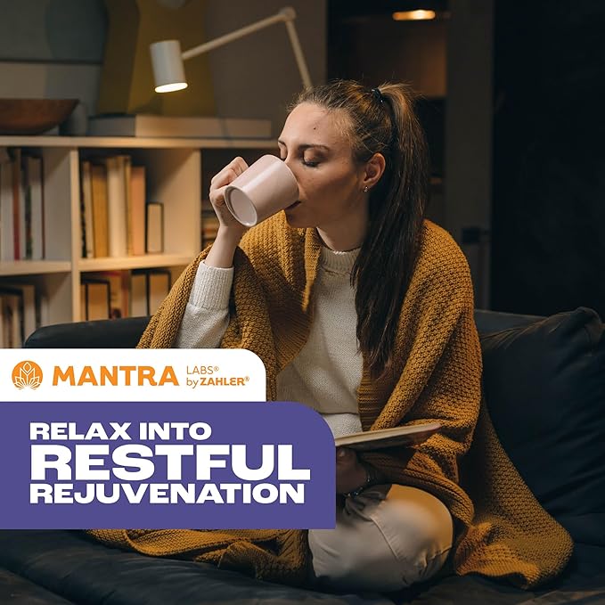 Zahler Mantra Rest The Calming Sleep Aid Supplement Lemon Chamomile Flavor 30 Servings.