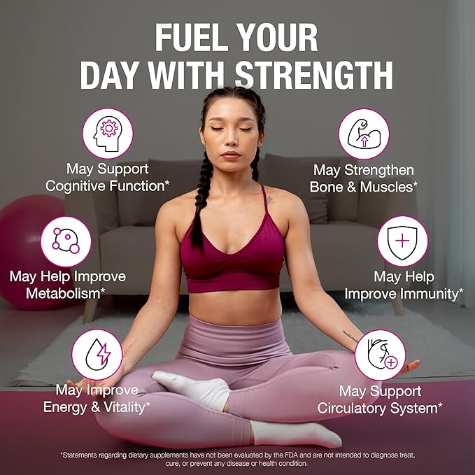 Pure By Nature One Daily Multivitamin for Women &amp Men Bundle Pack Multi Vitamins and Minerals Supplement for Immune Support with Vitamin B12 Gluten-Free &amp Non-GMO Each with 60 Veggie Capsule