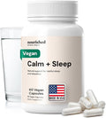 Nourished Natural Health Calm + Sleep – Relaxation &amp Melatonin-Free Sleep Supplement for Women Cortisol Support with Ashwagandha L-Theanine Magnesium &amp Valerian Root – Vegan &amp Non-GMO –