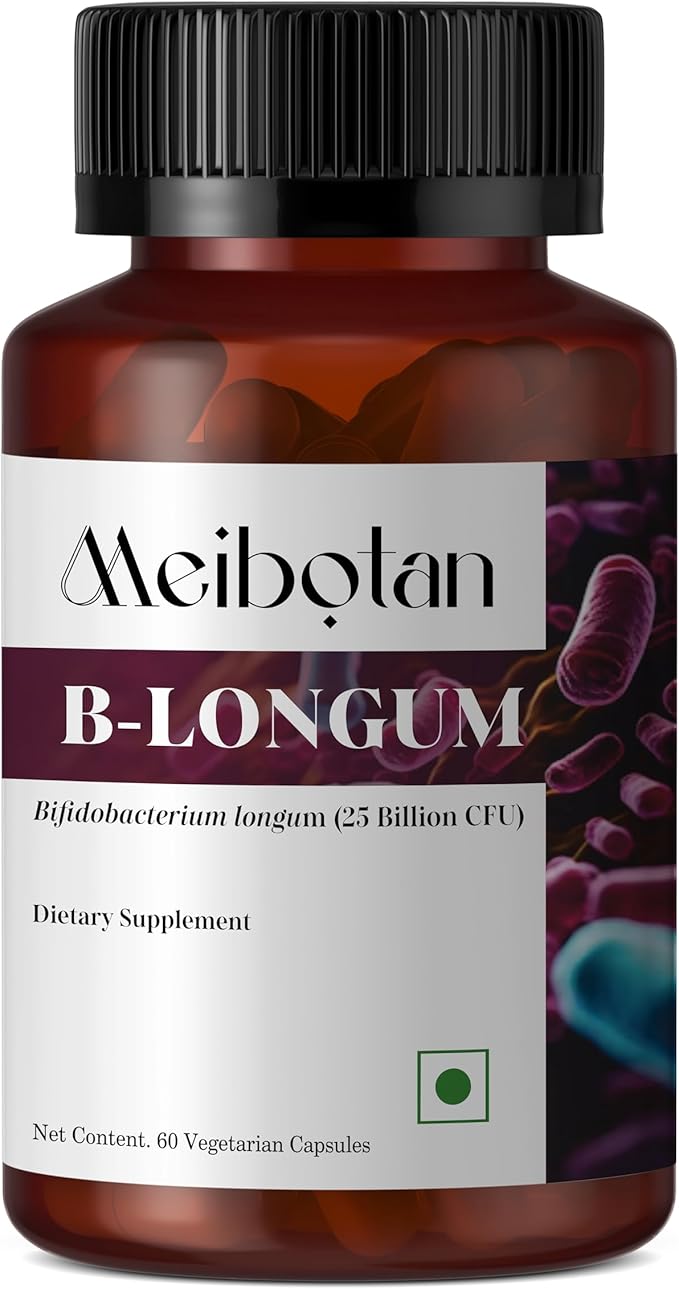 B-Longum Probiotic for Digestive and Immune Health Probiotics for Women &amp Men Helps Good Bacteria with Our Strain Bifidobacterium Longum 25 Billion - 60 Veggie Capsules