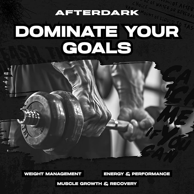 AFTERDARK AfterBites Whey Protein Powder 25g Protein 4.5g BCAA’s Easy Dissolving No Artificial Colors or Fillers Isolate Protein USA Made 26 Servings Chocolate Peanut Butter Cereal