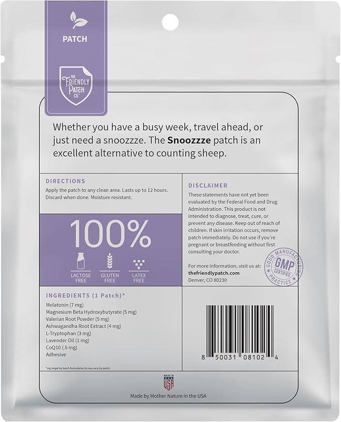 84 Days of Sleep Patches Sleep aid + Relax&ampLet Go Patch Calming Mood Patches Boost Energy Patches Ashwagandha melatonin GABA Wellness Patches Travel Essentials Plant Powered Health Supplemen