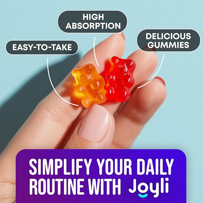 JOYLI Magnesium &amp Ashwagandha Gummies Bundle – Sugar-Free Vegan with Magnesium Glycinate &amp Ashwagandha Root – Daily Wellness Support – 2x60 Gummies