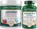 Purity Products Bundle - JointGel (Berry Flavor) + Ultimate HA Joint Gel Berry Powder (Bioactive Collagen Peptides + MSM) - Ultimate H.A. (BioCell Collagen Quercetin Hyaluronic Acid + More)