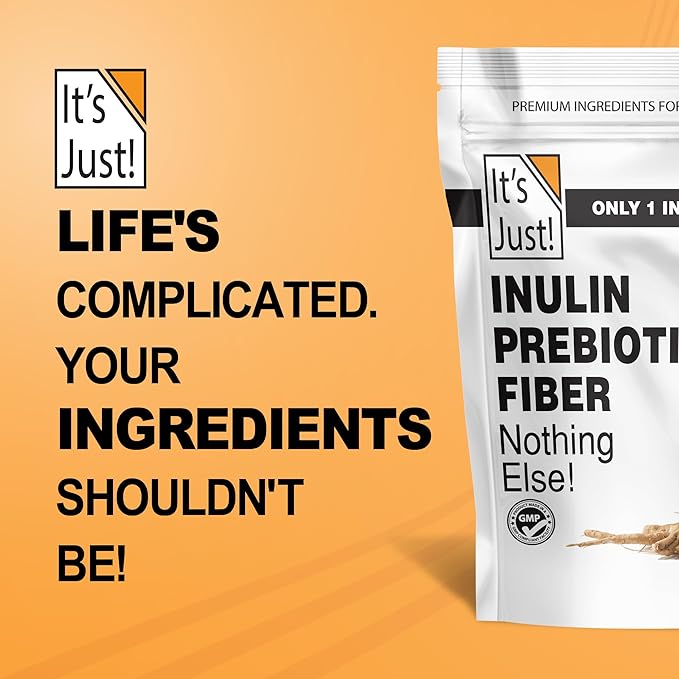 It's Just! - Inulin Prebiotic Fiber Sweetener Product of Belgium Chicory Root Powder (4 Pound (Pack of 1))