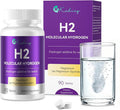 Hydrogen Water Tablets 8 PPM Hydrogen Tablets for Drinking Water with Magnesium Glycinate Base H2 Molecular Hydrogen Rich in Antioxidants Cognitive &amp Athletic Performance Energy (90 Counts)