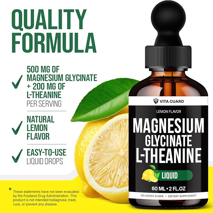 L-Theanine Magnesium Glycinate Chamomile Liquid Supplement