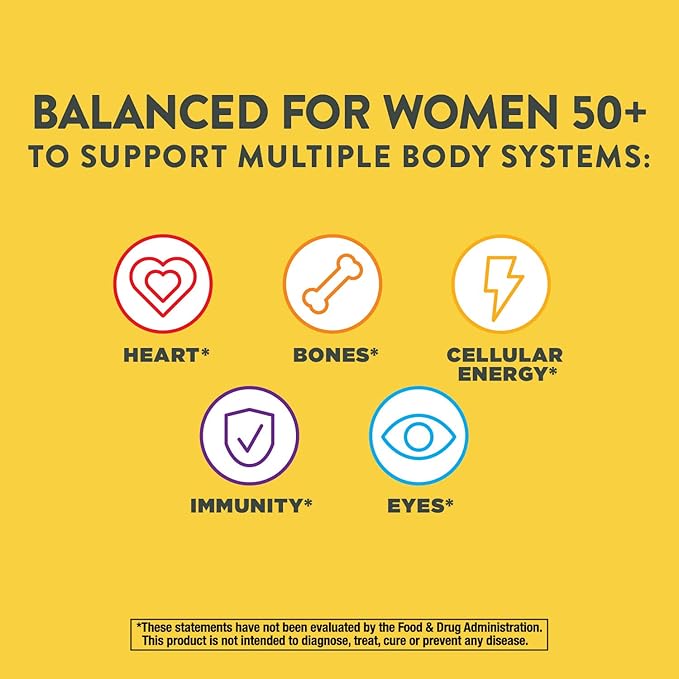 Nature’s Way Alive! Women’s 50+ Complete Multivitamin High Potency B-Vitamins 50 Tablets