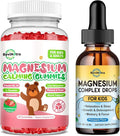 Kids Magnesium Gummies &amp Liquid Magnesium Glycinate Drops for Kids