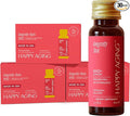 Happy Aging Liquid NAD+ Resveratrol Supplement NMN Alternative Liposomal Nicotinamide Riboside &amp Antioxidants for Energy Support Brain Health Firm Skin Twice Weekly Use 30 Shots