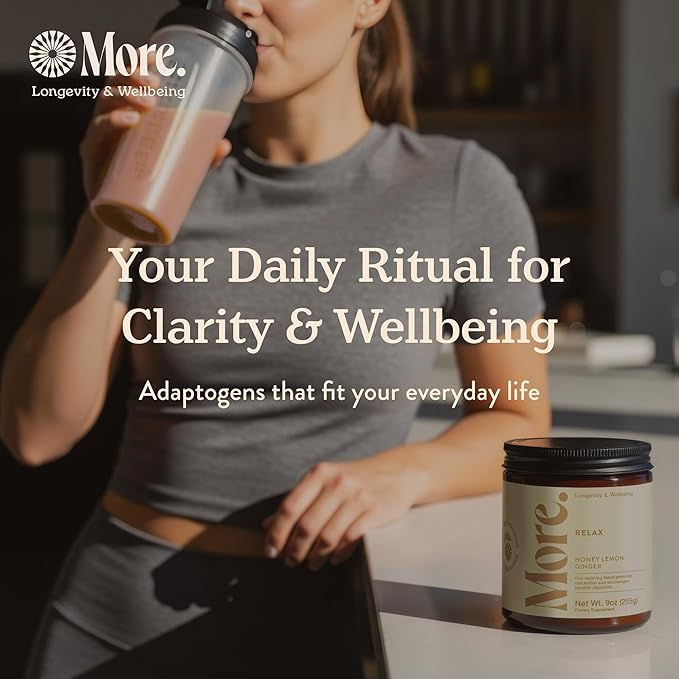 More. Longevity &amp Wellbeing Ashwagandha Supplements Extract – Premium Calming Drink Mix with GABA Supplements for Relaxation Mood Balance Energy &amp Focus – Ashwagandha for Women and Men - Ada