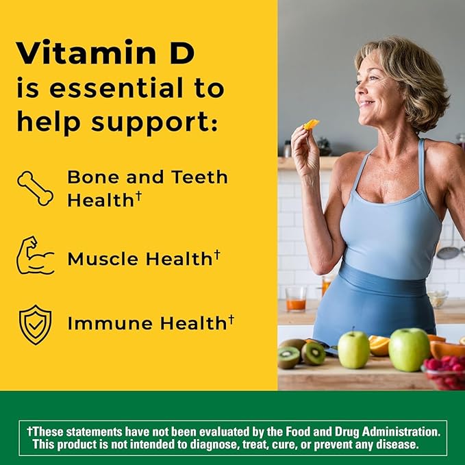 Nature Made Vitamin D3 2000 IU Tablets 100 ea (Pack of 11)