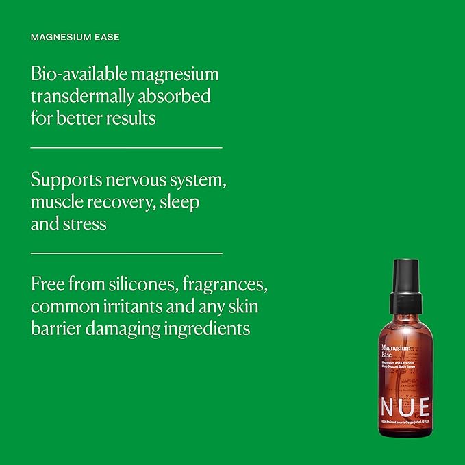 The Nue Co. Prebiotic+ Probiotic Supplement &amp Magnesium Ease Bundle - Supports Digestive Health Gut Balance &amp Immunity - Relieves Muscle Tension &amp Promotes Relaxation | Capsules &amp Spr