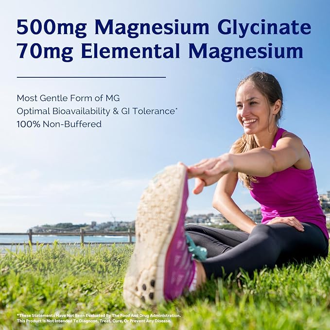 Innate Vitality Magnesium Glycinate &amp Vitamin B12 Bundle No Gluten &amp Vegan Magnesium (120 Caps) &amp Vitamin B12 1000mcg (90 Fast Dissolve Tabs) Value Pack Bundle &amp Save