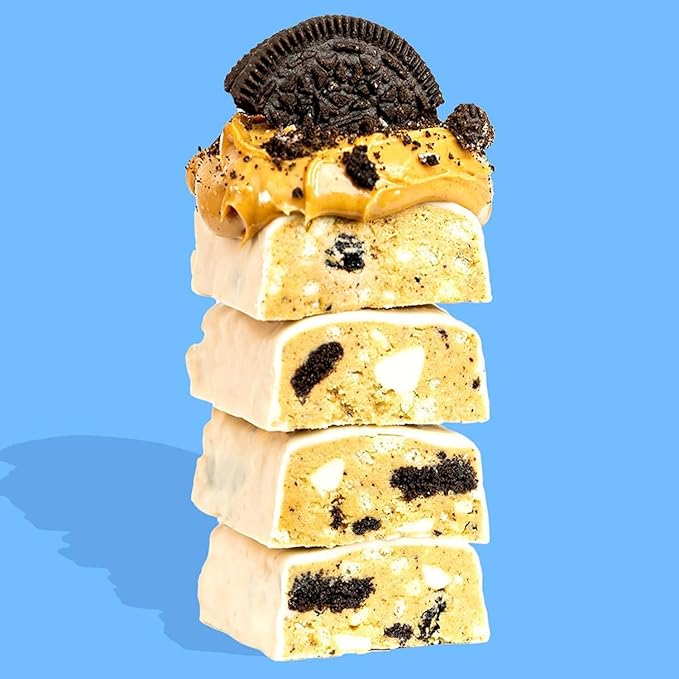 Anabar Protein Bar The Protein-Packed Candy Bar Amazing Tasting Protein Bar High Protein 20g of Protein (12 Bars Cookies &amp Creme)