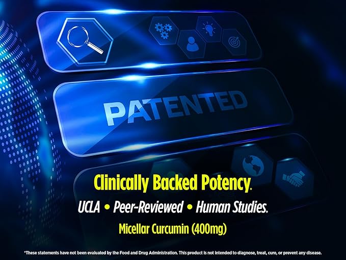 Biotest Micellar Curcumin - 95x Absorption UCLA Invented Patented - 60 Servings