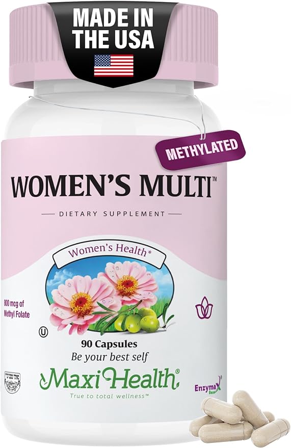 Womens Multivitamin – Methylated Multivitamin for Women with 23 Key Vitamins C D B6 B12 Calcium Probiotics Biotin &amp More – Energy Skin Nails &amp Gut Health Support – Kosher (90 Capsules)