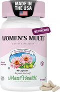 Womens Multivitamin – Methylated Multivitamin for Women with 23 Key Vitamins C D B6 B12 Calcium Probiotics Biotin &amp More – Energy Skin Nails &amp Gut Health Support – Kosher (90 Capsules)
