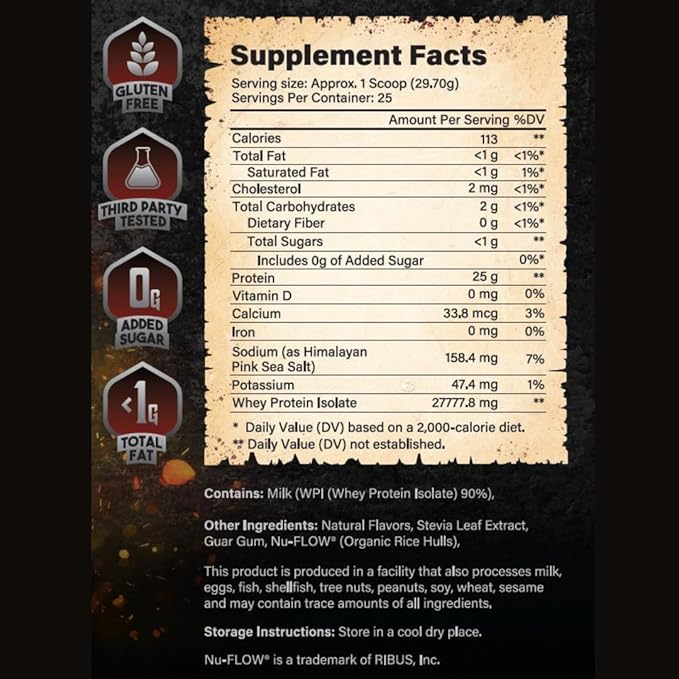 Glory Whey Protein Isolate – Premium Muscle Growth &amp Recovery Shake – Rich Flavor Smooth Mix Amino Acid Support for Daily Use (Salted Caramel)