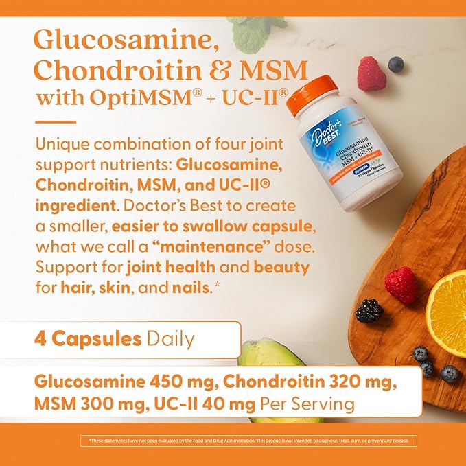 Doctor's Best Glucosamine Chondroitin MSM UCII