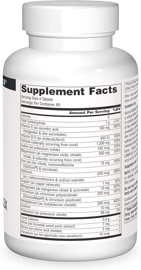 Source Naturals Calcium Coral Multi-Mineral 240 Tablets