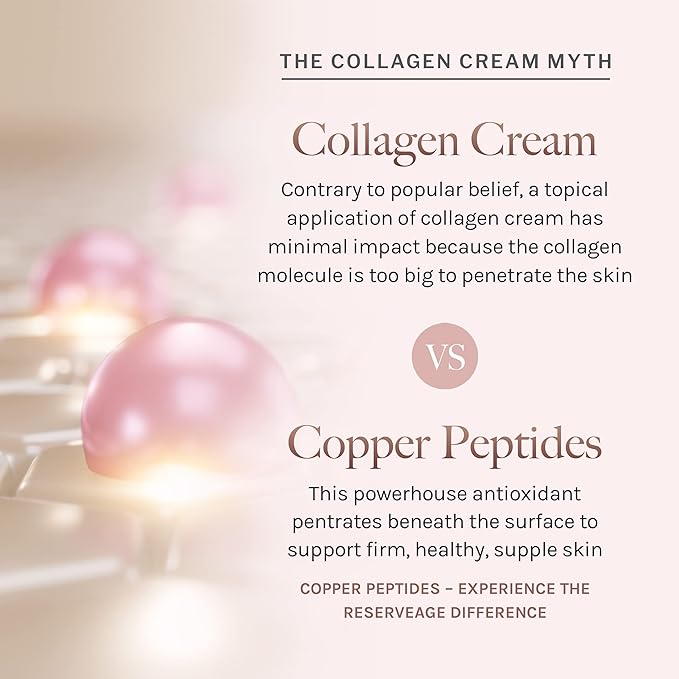 Reserveage Beauty Collagen Booster Collagen Supplement for Skin Care and Joint Health 60Caps &amp Firming Face Cream 1.7 oz