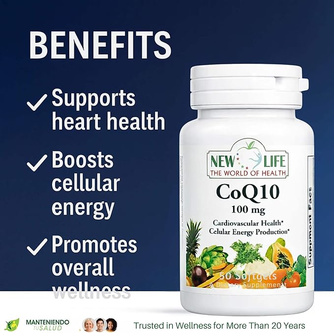 New Life Coenzyme Q10 Cardiovascular Health 30 Veg Capsules
